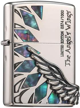 Zippo打火机正品贝壳天使之翼