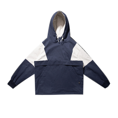 玩药局摇粒绒不对称斜领套头棉衣