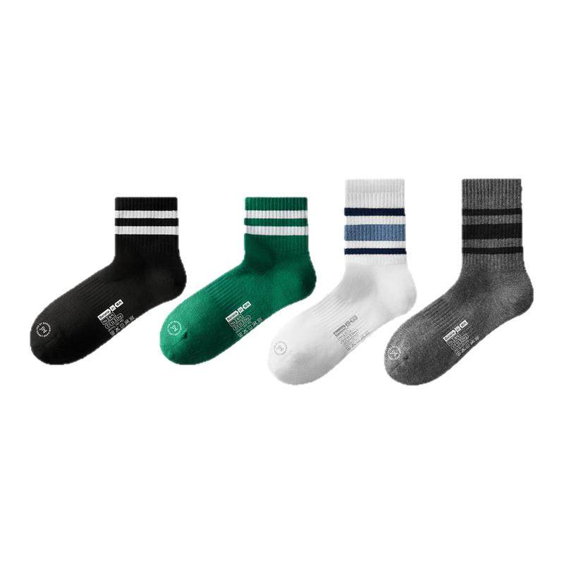 7A抗菌|蕉内氮气311Dry男士短袜运动透气中筒袜条纹日常袜子