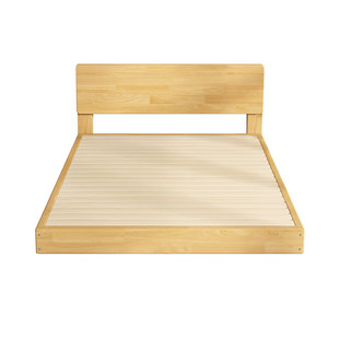 北欧全实木榻榻米床1.5米1.8儿童单双人民宿酒店阁楼家用地台床架