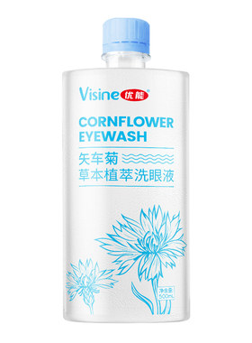 优能矢车菊洗眼液大瓶500ml温和