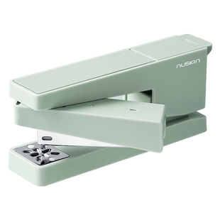 得力纽赛可旋转订书机360可钉中缝乔古漫联名学生用大号订书器订书针起钉器省力便携办公家用装订办公装订机