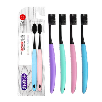 舒客炭丝牙刷软毛家用家庭装实惠组合装小头刷毛细软成人家用牙刷