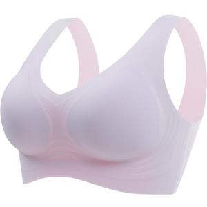 猫人内衣女夏薄款无钢圈小胸聚拢防下垂调整无痕运动美背心文胸罩