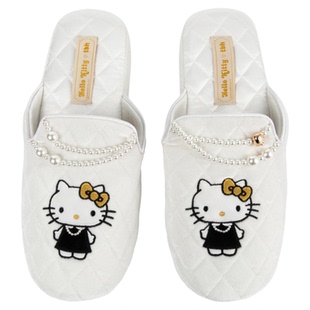 tbh野兽派家居三丽鸥Hello Kitty丝绒刺绣拖鞋可外穿室内家居鞋