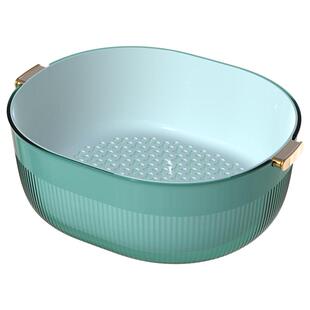 onlycook 家用洗菜盆沥水盆厨房沥水篮洗菜篮滤水篮漏盆塑料盆子