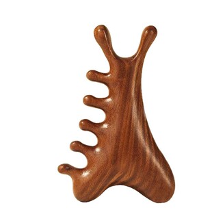 天然檀木经络按摩梳子按摩头皮经络脸部按摩神器木梳子檀木按摩梳