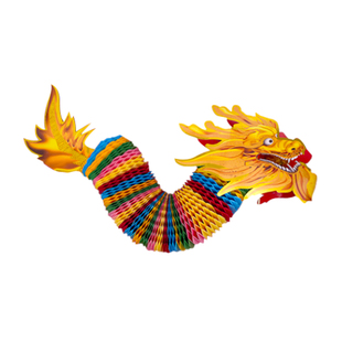 结婚拍照道具接亲纸龙婚礼登记婚房拍摄道具彩龙接亲游戏金色舞龙