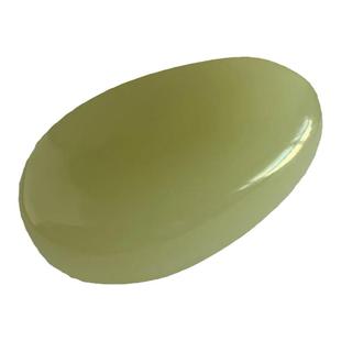 水玉冰魄天然阿富汗玉把玩 猫眼光青玉手把件 碳酸盐质玉原石实物