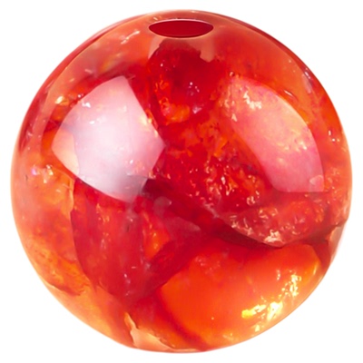 天然红胶花水晶串珠手链材料配件