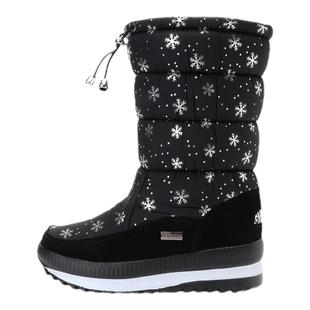 包邮冬季东北旅游滑雪百搭加厚保暖防水防滑拉链女雪地棉靴女棉鞋