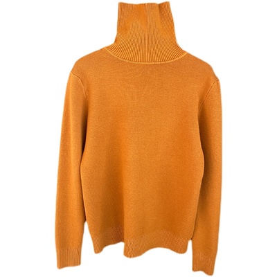 高领加绒加厚针织毛衣