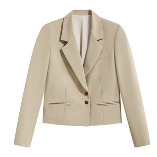 达佳诗黑色西装外套女新款小个子答辩面试套装女气质通勤休闲西服