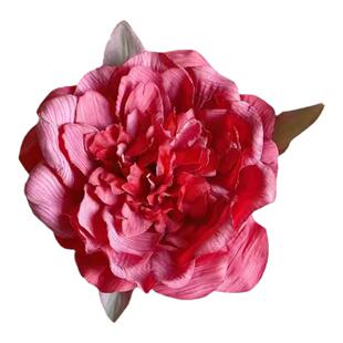 海边日落拍照发饰唯美红色花朵发夹侧边夹子刘海夹头花发卡头饰女