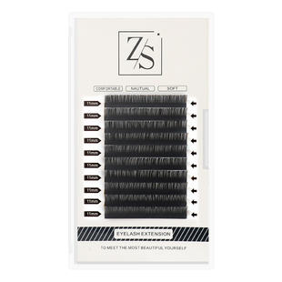 单根0.20空气双毛尖扁毛漫画嫁接睫毛A仙子毛太阳花超软下睫毛