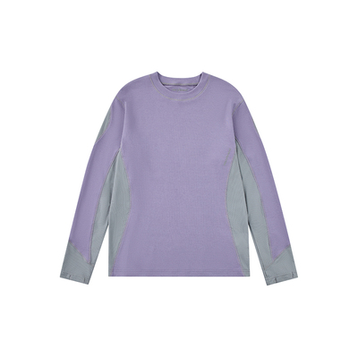 NORYBRAND美利奴羊毛天丝拼接网眼户外长袖 简约休闲质感T恤上衣