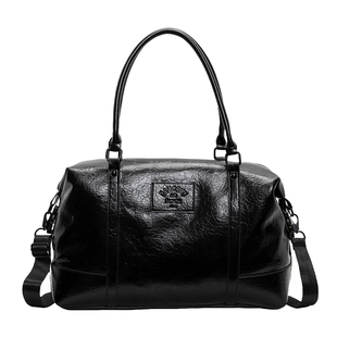 短途旅行包2024年新款女轻便手提包皮质大容量运动健身包男收纳包