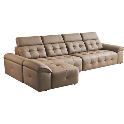 全友家居劳伦斯头枕可调皮艺沙发