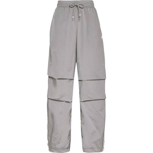 Adidas/阿迪达斯官方正品三叶草女士梭织系带宽松阔腿长裤KS2866