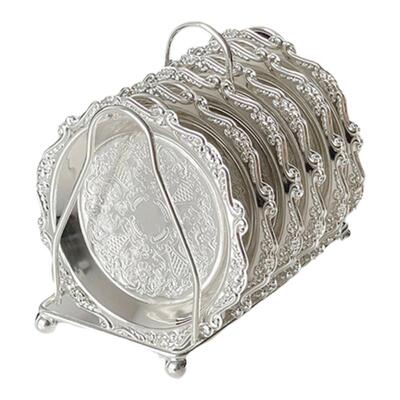 欧式复古宫廷风金属杯垫甜品盘