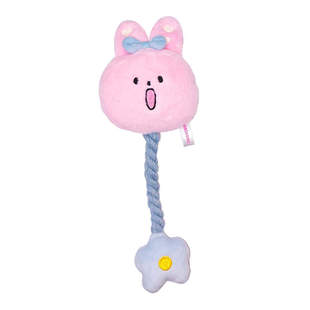 小菜狗联名咩咩兔宠物咬绳玩具猫咪狗狗磨牙爪解压自嗨解闷陪伴