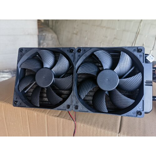 【请询价】EVESKY水冷散热器12cm双风扇12V供电全新的未