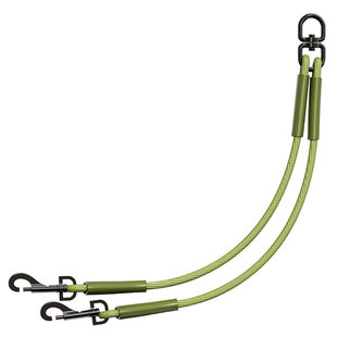 狗绳牵引绳双头绳一拖二防爆冲防挣脱大中小型犬p绳双头组合狗绳