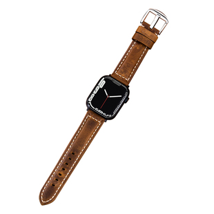 适用iwatch11手表applewatch11表带S8苹果ultra智能S9运动S7真皮创意S6高级10代潮SE男女44小众42新款真皮s10