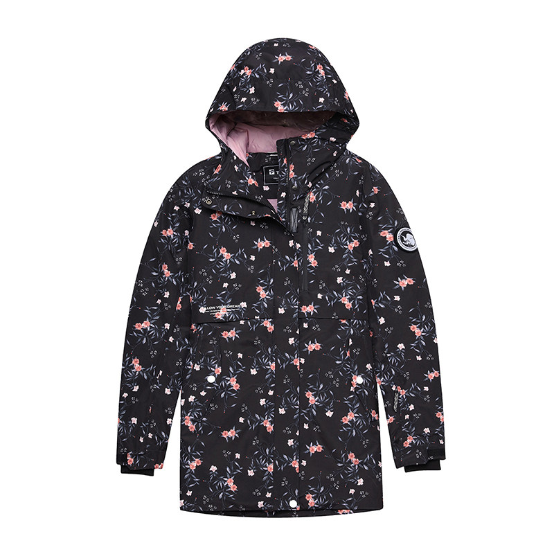 探路者滑雪服中长款户外外套