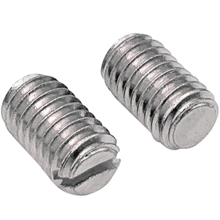 304不锈钢GB73一字手动开槽平端紧定一字槽机米止付螺丝M1.2M10