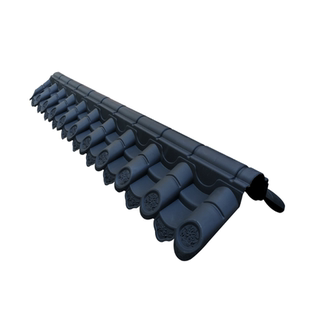 迷你双面围墙装饰瓦帽墙头瓦仿古徽派建筑屋檐树脂瓦庭院外墙