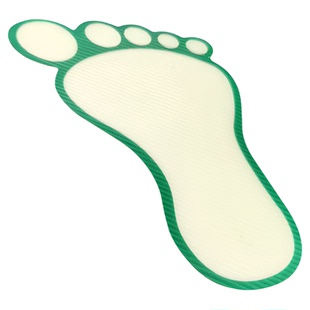 夜光脚丫脚印地贴创意蓄光脚印指示全贴地标识标志牌人行横道小脚丫指示通道安全注意警告荧光耐磨地标牌贴纸