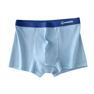 内裤男生青少年发育期学生纯棉四角裤平角裤高中生初中生大童短裤