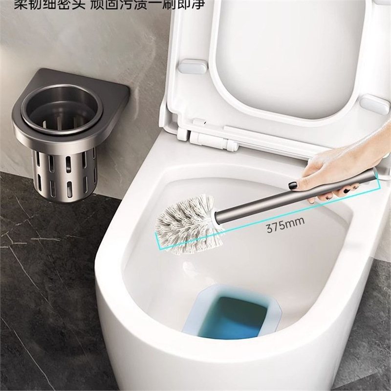 轻奢款马桶刷壁挂式置物架洁放置刷子家用厕所厕落地死角无卫生间