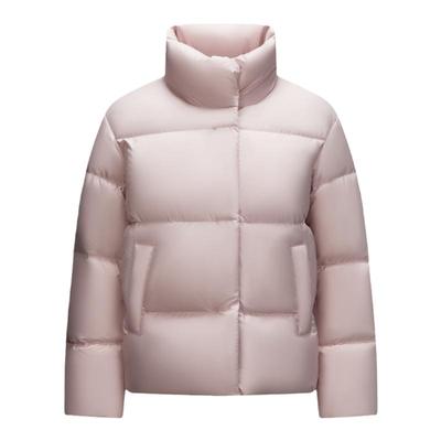 森马羽绒服女简约三防纯色立领