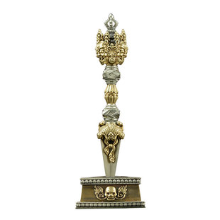 三面普巴金刚撅室内家用金刚杵降魔杵秽迹杵桌面装饰摆件