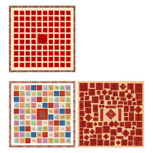 描红宣纸百福图书法作品纸手写DIY手工福字斗方送老人长辈挂画乔迁礼品新婚订婚闺蜜百喜图创意书法临摹摆件