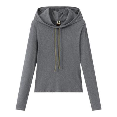 AR连帽堆堆领长袖打底衫