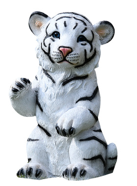 户外园林景观仿真卡通老虎玻璃钢雕塑商场幼儿园动物园装饰品摆件