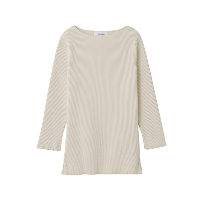 MilaOwen纯色一字领九分袖上衣