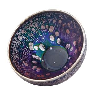 建窑建盏茶杯曜变天目盏窑变七彩建盏高端主人杯男士个人专用茶具