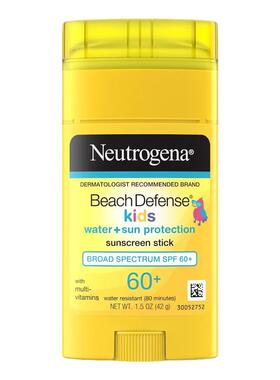 美版Neutrogena露得清Beach海滩儿童防水保湿滋润低敏防晒棒SPF60
