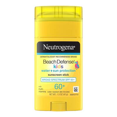 美版Neutrogena露得清Beach海滩儿童防水保湿滋润低敏防晒棒SPF60