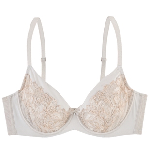 MYBODY商场同款新款内衣莫奈花园重工刺绣蕾丝大胸显小显瘦文胸女