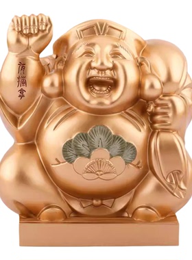 旗舰店正品李居明2026马年吉祥物客厅办公室招财摆财神惠比寿摆件