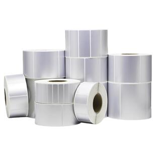 油胶亚银不干胶标签纸100*20 30 40 50 60 70 80 90 120 150条码打印贴纸防水油撕不烂强粘电器设备定制印刷