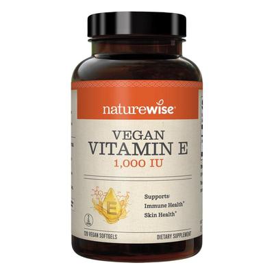 Naturewise1000iu维生素e软胶囊ve生育酚美国进口vitamin维他命e