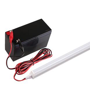 地摊低压LED灯管12伏48v电瓶车24暖黄照明日光三轮车专用夜市长条