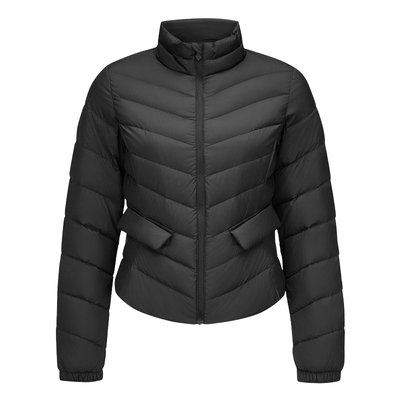 Skechers斯凯奇女士秋冬款保暖立领梭织短款羽绒服外套P424W176