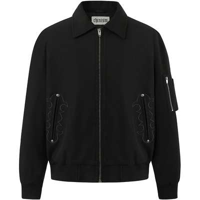 CHINISM赤尘刺绣撞钉夹克男